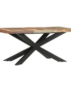 vidaXL Трапезна маса 180x90x76 см регенерирано дърво масив