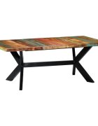 vidaXL Трапезна маса 200x100x75 cм регенерирано дърво масив