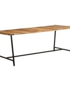 vidaXL Трапезна маса 200x100x75 см масивна мангова дървесина