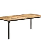 vidaXL Трапезна маса 200x100x76 cм грубо мангово дърво