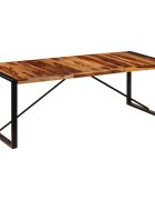 vidaXL Трапезна маса 220x100x75 cм акациево дърво масив