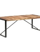 vidaXL Трапезна маса 220x100x75 см масивно дърво
