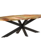 vidaXL Трапезна маса 240x100x75 cм регенерирано дърво масив