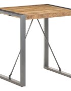 vidaXL Трапезна маса 70x70x75 cм грубо мангово дърво масив
