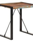 vidaXL Трапезна маса 70x70x75 cм регенерирано дърво масив