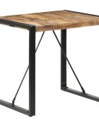 vidaXL Трапезна маса 80x80x75 cм грубо мангово дърво