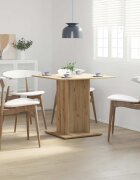 vidaXL Трапезна маса Artisan Oak 80x80x75 cm Инженерна дървесина