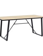 vidaXL Трапезна маса дъб 200x100x75 см МДФ