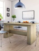 vidaXL Трапезна маса дъб сонома 180x90x76 см инженерно дърво