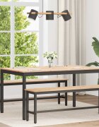 vidaXL Трапезна маса Естествен 150 x 90 x 75 cm Солидно борово дърво