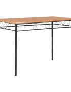 vidaXL Трапезна маса кафява 120x70x75 см МДФ