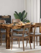 vidaXL Трапезна маса опушен дъб 140x745x76 см инженерно дърво