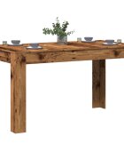 vidaXL Трапезна маса от старо дърво 140x745x76 cm Инженерна дървесина