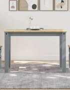 vidaXL Трапезна маса PANAMA сива 112x60x75 см бор масив
