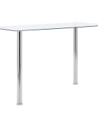 vidaXL Трапезна маса прозрачна 120x60x75 см закалено стъкло