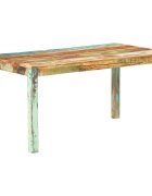 vidaXL Трапезна маса регенерирано дърво масив 160x80x76 cм