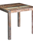 vidaXL Трапезна маса регенерирано дърво масив 80x82x76 cм