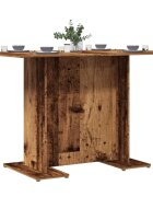 vidaXL Трапезна маса старо дърво 110x60x75 см ПДЧ