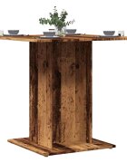 vidaXL Трапезна маса старо дърво 80x80x75 см ПДЧ