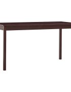 vidaXL Трапезна маса тъмнокафява 140x70x73 см борова дървесина