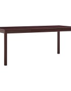 vidaXL Трапезна маса тъмнокафява 180x90x73 см борова дървесина