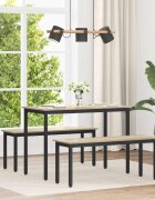 vidaXL Трапезни маси 110 x 55 x 75 cm Инженерна дървесина Дъб сонома