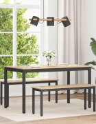 vidaXL Трапезни маси 140 x 80 x 75 cm Инженерна дървесина Дъб сонома