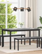 vidaXL Трапезни маси 140 x 80 x 75 cm Инженерна дървесина Сив Сонома