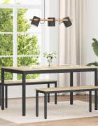 vidaXL Трапезни маси 150 x 90 x 75 cm Инженерна дървесина Дъб сонома