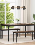vidaXL Трапезни маси 150 x 90 x 75 cm Инженерна дървесина Опушен дъб