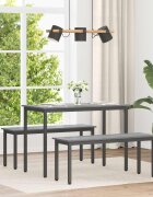 vidaXL Трапезни маси 150 x 90 x 75 cm Инженерна дървесина Сив Сонома
