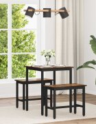 vidaXL Трапезни маси 60 x 60 x 75 cm Инженерна дървесина Опушен дъб