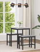 vidaXL Трапезни маси 60 x 60 x 75 cm Инженерна дървесина Сив Сонома