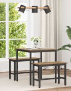 vidaXL Трапезни маси 70 x 70 x 75 cm Инженерна дървесина Дъб артизан