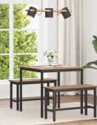 vidaXL Трапезни маси 80 x 80 x 75 cm Инженерна дървесина Дъб артизан