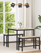 vidaXL Трапезни маси 80 x 80 x 75 cm Инженерна дървесина Дъб сонома