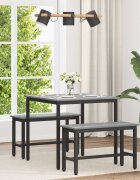vidaXL Трапезни маси 80 x 80 x 75 cm Инженерна дървесина Сив Сонома