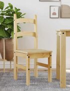 vidaXL Трапезни столове 2 бр 40x46x99 см бор масив