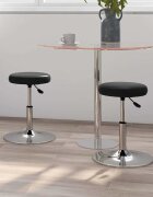 vidaXL Трапезни столове 2 бр черни изкуствена кожа