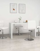 vidaXL Трапезни столове 4 бр бели изкуствена кожа
