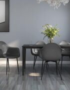 vidaXL Трапезни столове 4 бр сиви PP