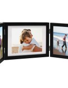 vidaXL Тройна фоторамка колаж черна 22x15 см+2x(10x15 см)
