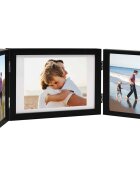 vidaXL Тройна фоторамка колаж черна 28x18 см+2x(13x18 см)