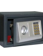 vidaXL Цифров сейф с заключване Тъмносив 31 x 20 x 20 см Стомана