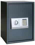 vidaXL Цифров сейф с заключване Тъмносив 35 x 31 x 50 см Стомана