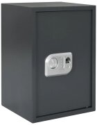 vidaXL Цифров сейф с заключване Тъмносив 35 x 31 x 50 см Стомана
