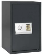 vidaXL Цифров сейф с заключване Тъмносив 40 x 35 x 60 см Стомана