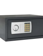 vidaXL Цифров сейф с заключване Тъмносив 42 x 37 x 20 см Стомана