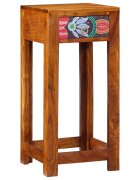 vidaXL Цветна крайна маса Кафяво 35 x 35 x 75 см