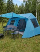vidaXL Тунелна палатка Синьо 400 x 278 x 182 см